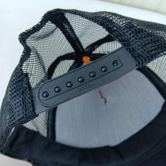 OTTO black snapback mesh Cold War Veteran American flag cord - Picture 9 of 9